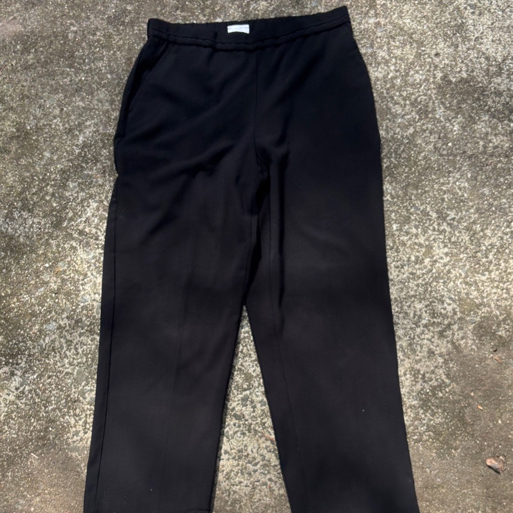 Kim Rogers Black Straight-Leg Trousers